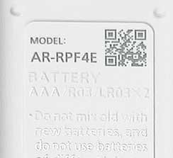 Localizar modelo mando aire Fujitsu / General AR-RPF4E